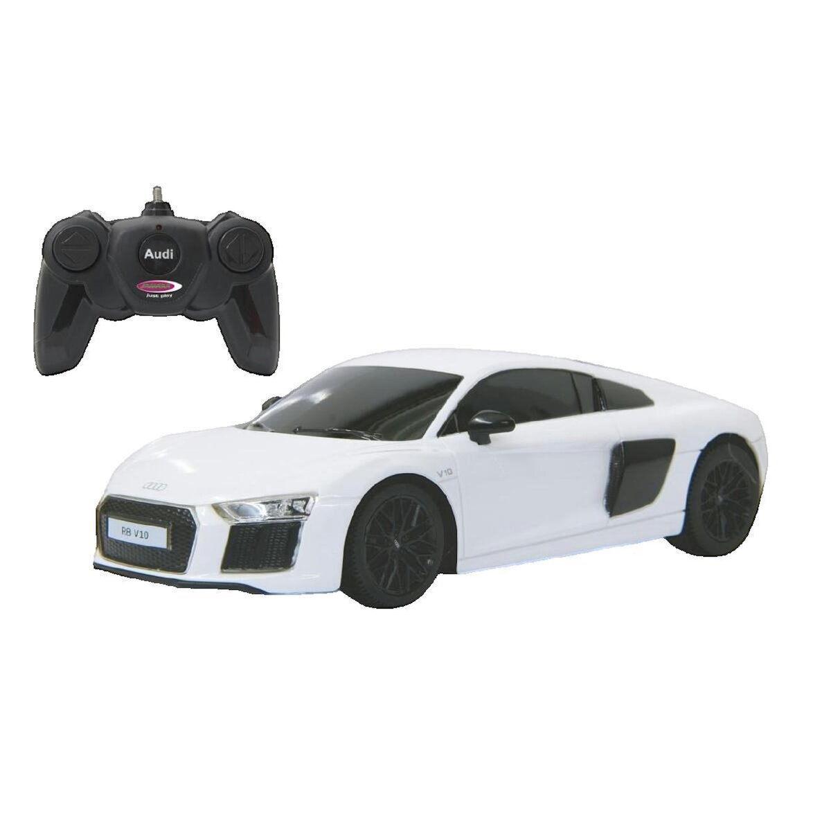 Jamara Voiture radiocommandée Jamara Audi R8 2015 blanche
