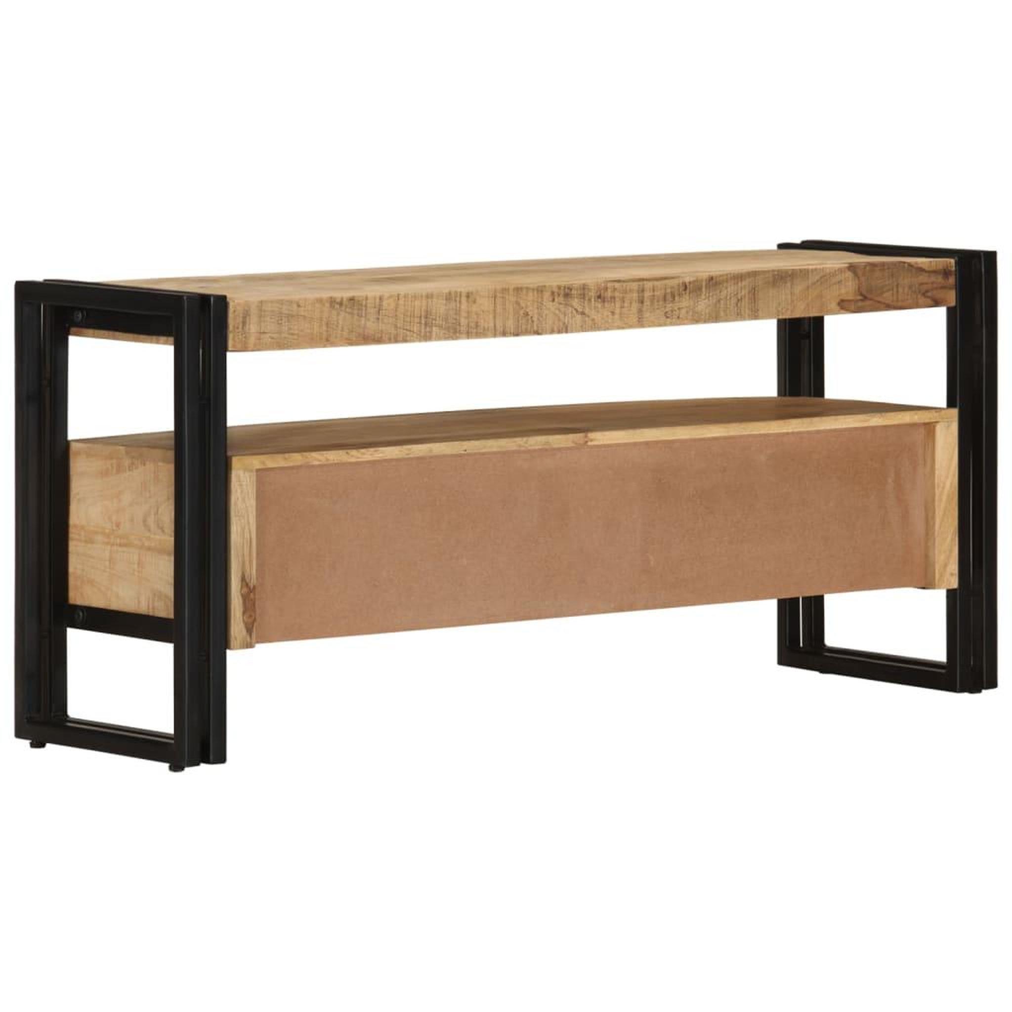 Voir la diapositive 3 : VIDAXL Meuble TV 100x30x45 cm Bois de manguier massif
