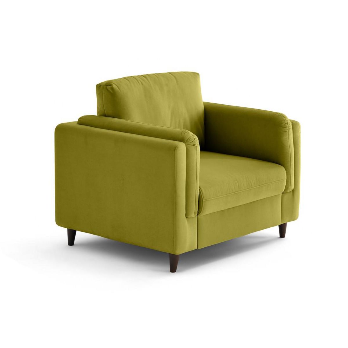 LISA DESIGN Brooke - fauteuil en velours pieds en bois