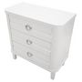 Voir la diapositive 4 : Paris Prix Commode 3 Tiroirs en Bois  Shine  84cm Blanc
