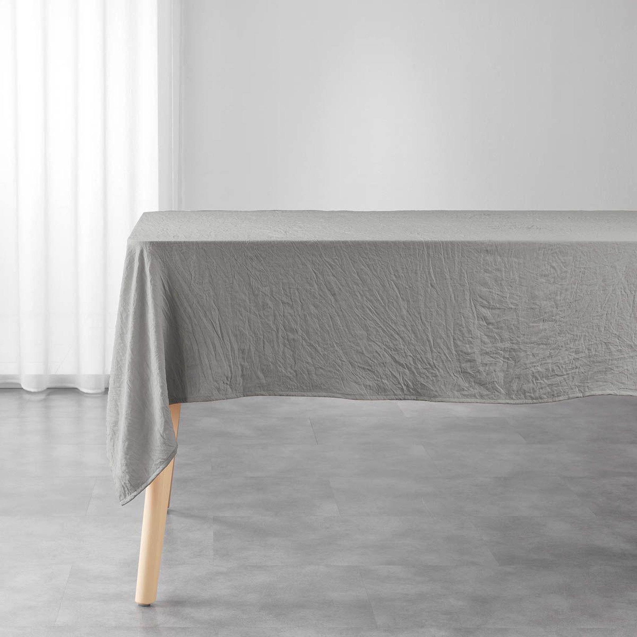 Douceur d'Intérieur Nappe microfibre  suzy  140x240cm taupe