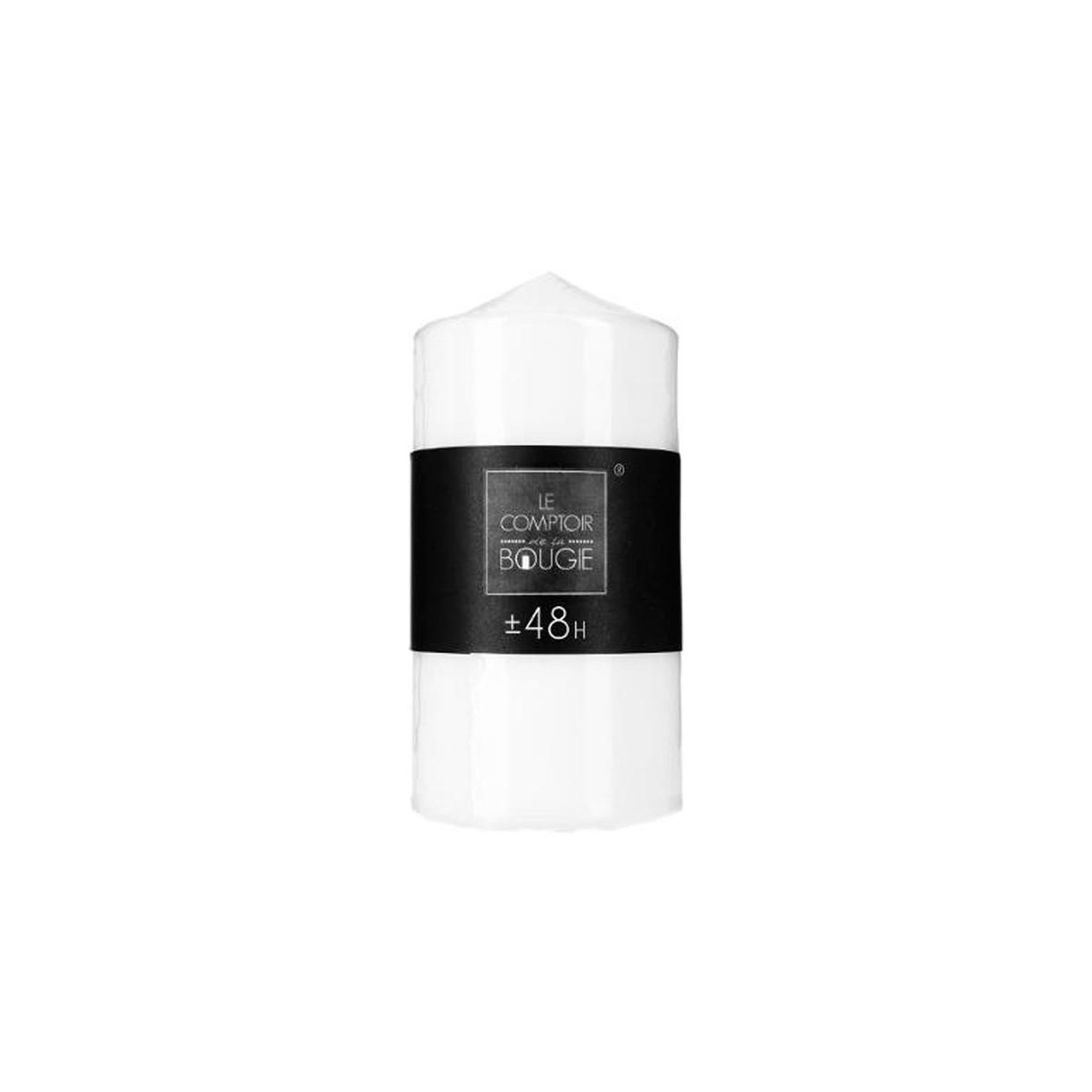 Voir la diapositive 3 : ATMOSPHERA Bougie ronde  hugo  14cm blanc