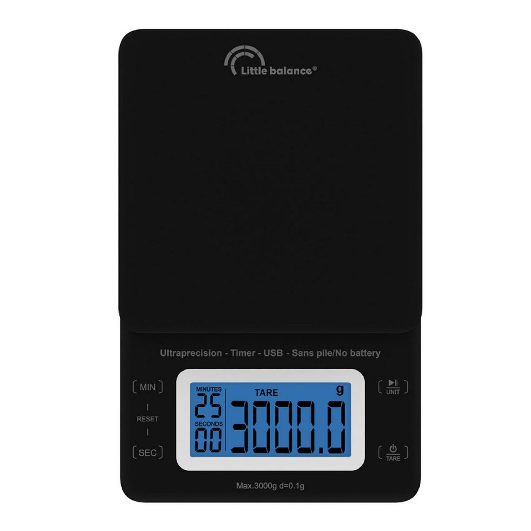 Voir la diapositive 2 : LITTLE BALANCE Balance de cuisine électronique 3kg/0.1g - 8909