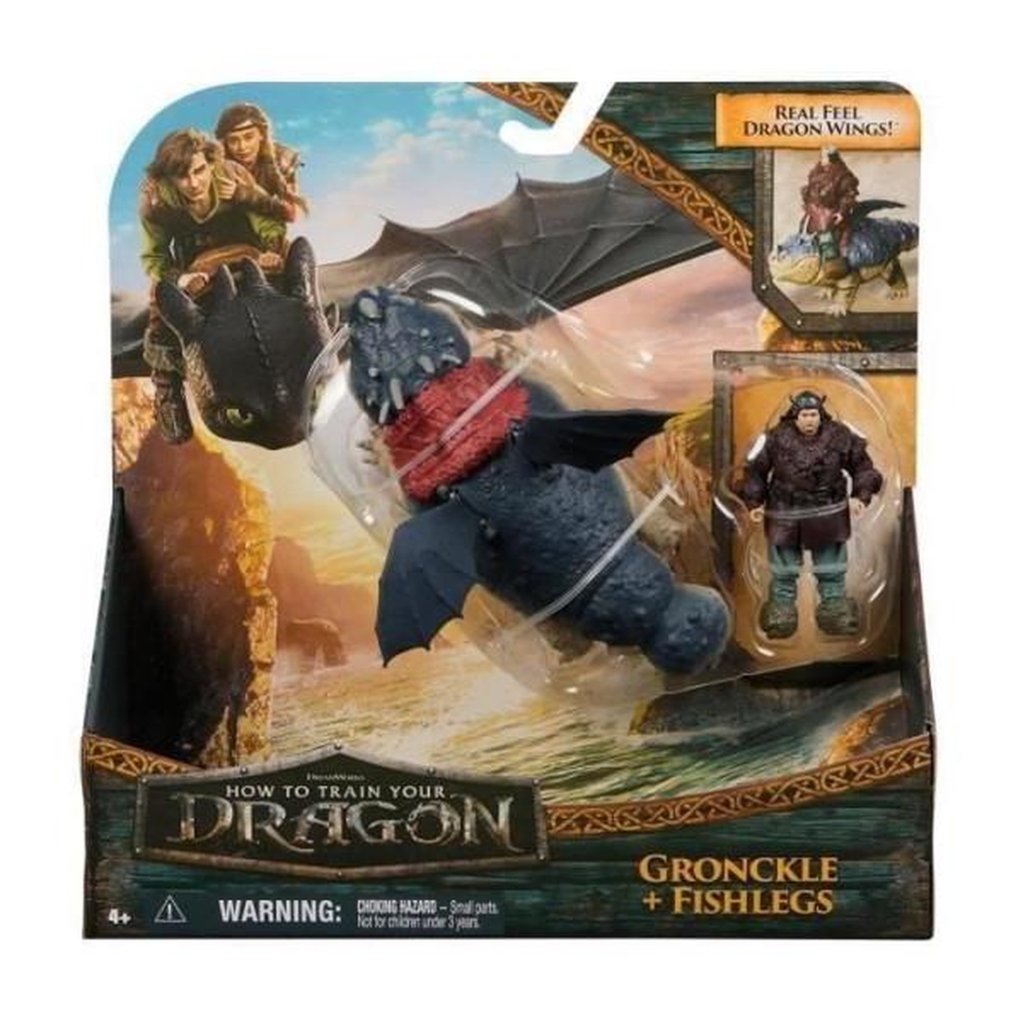 Spin Master SPIN MASTER PACK DRAGON ET VIKING 25 CM GRONK Dragons Movie