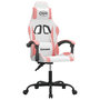 Voir la diapositive 2 : VIDAXL Chaise de jeu Blanc et rose Similicuir