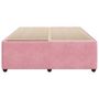 Voir la diapositive 4 : VIDAXL Cadre de lit sans matelas rose 140x200 cm velours