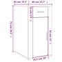 Voir la diapositive 6 : VIDAXL Armoire de bureau Chene sonoma 40x49x75 cm Bois d'ingenierie