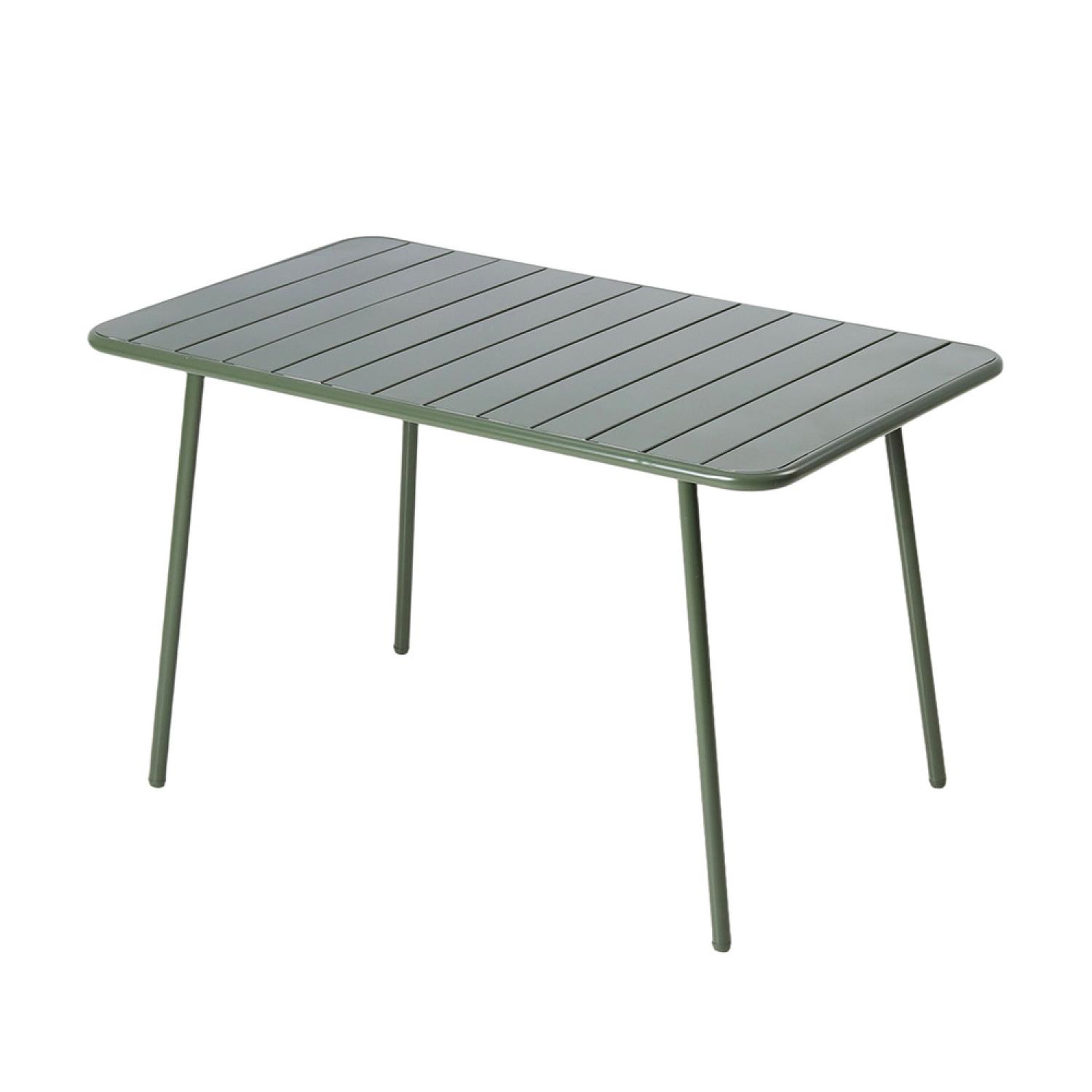 CONCEPT USINE Table de jardin 4 à 6 places 120cm vert bergame