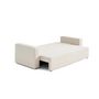 Voir la diapositive 3 : BEST MOBILIER Topaze - canapé 3 places - convertible avec coffre - en tissu bouclette