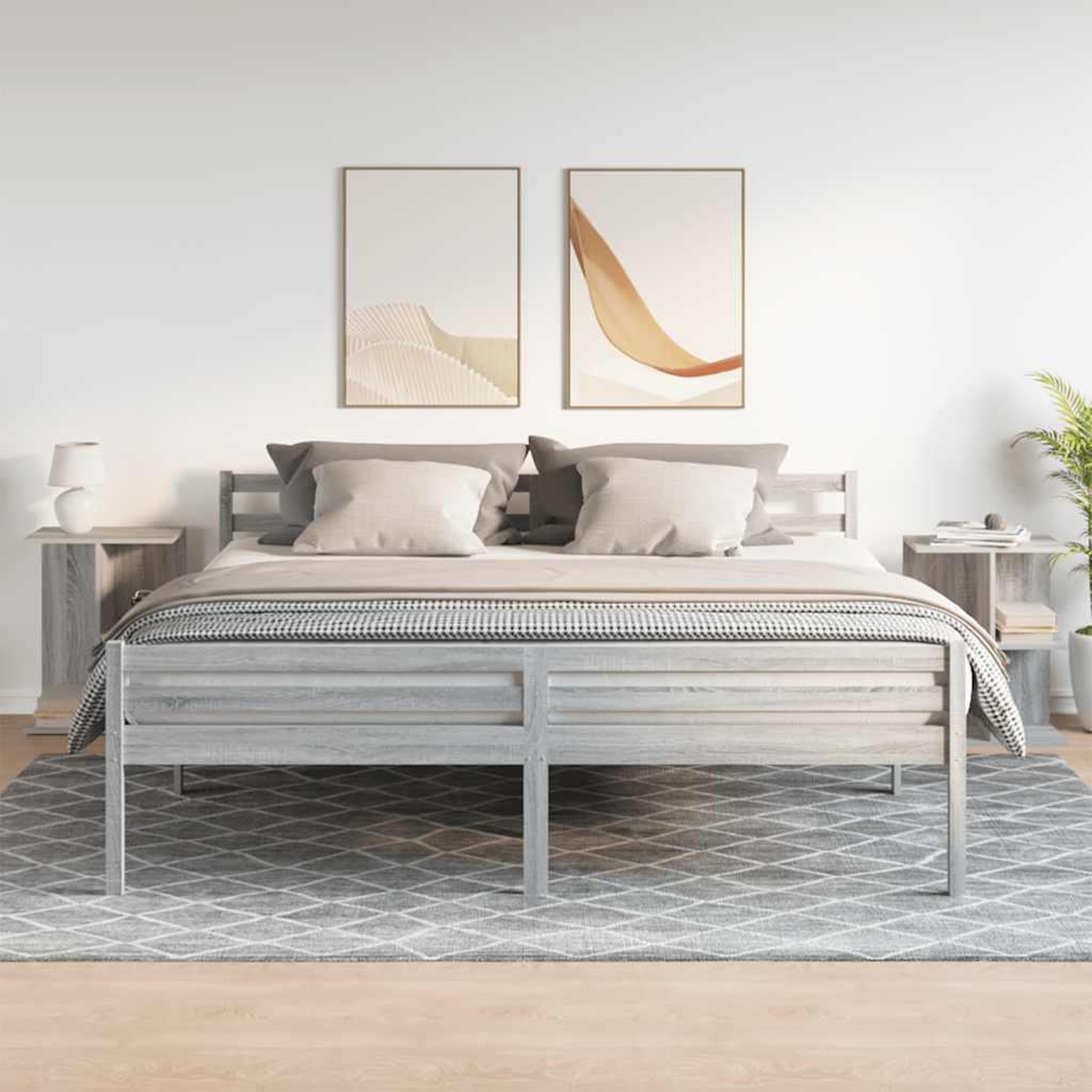 Voir la diapositive 3 : VIDAXL Tables de chevet 2 pcs sonoma gris bois d'ingenierie