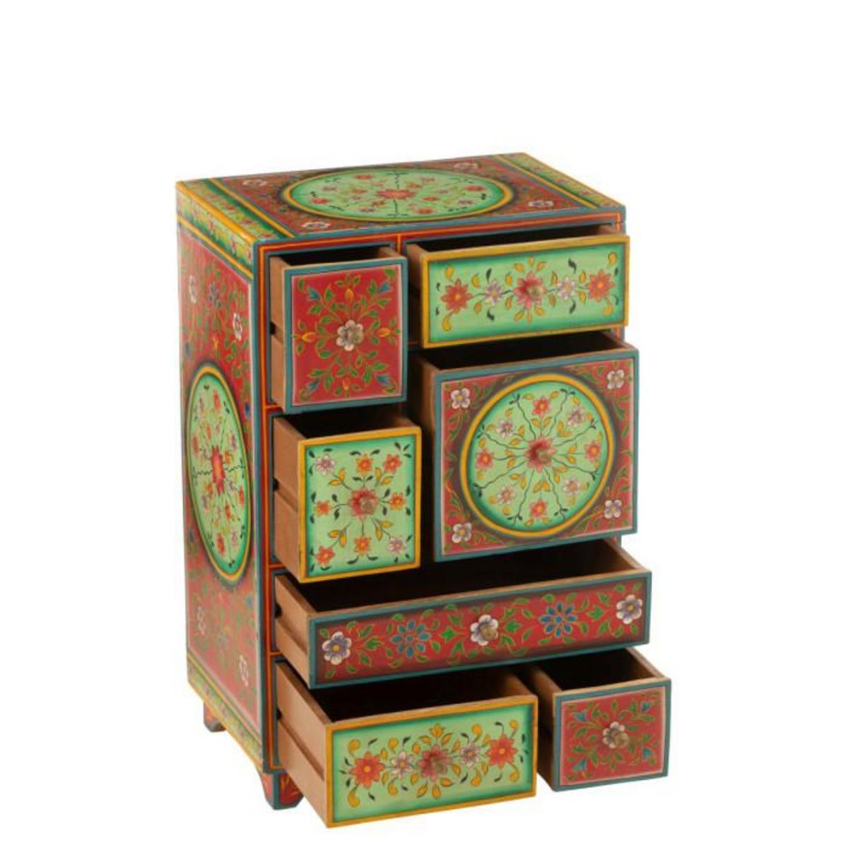 Paris Prix Commode 7 Tiroirs en Bois  Mumbai  65cm Multicolore