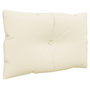 Voir la diapositive 4 : VIDAXL Coussins de palette lot de 2 creme tissu