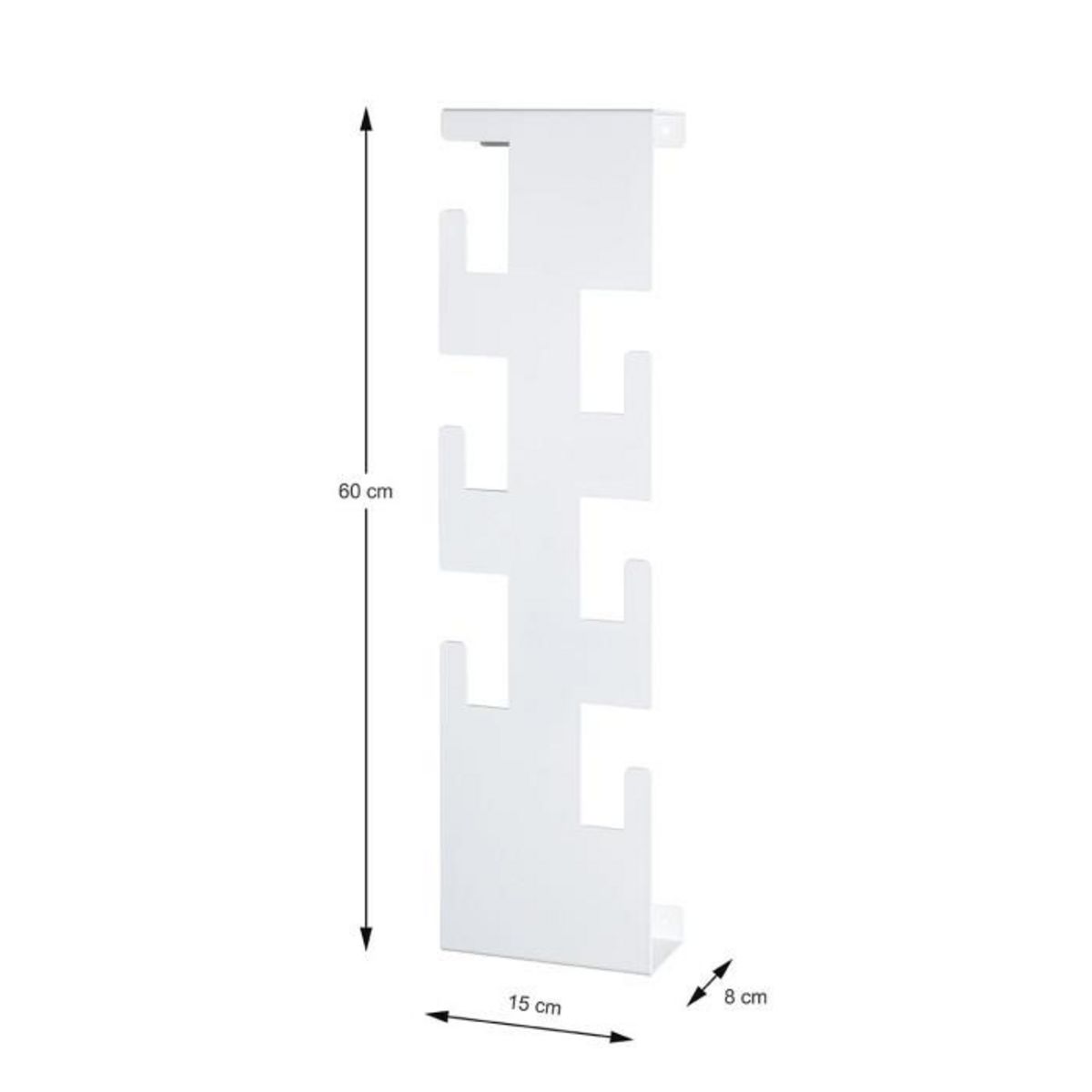 Paris Prix Patère Murale  6 Crochets  60cm Blanc