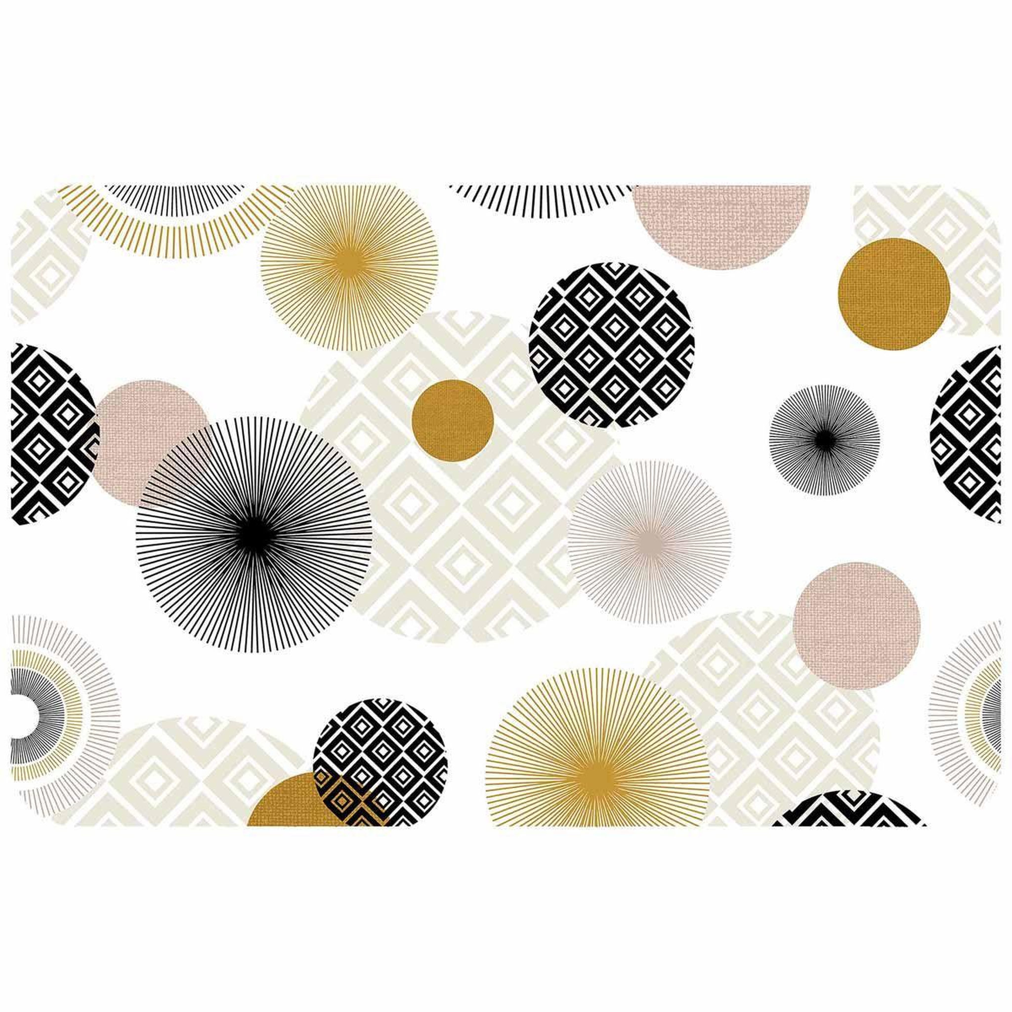 Douceur d'Intérieur Set de table imprimé  zoya  30x44cm noir