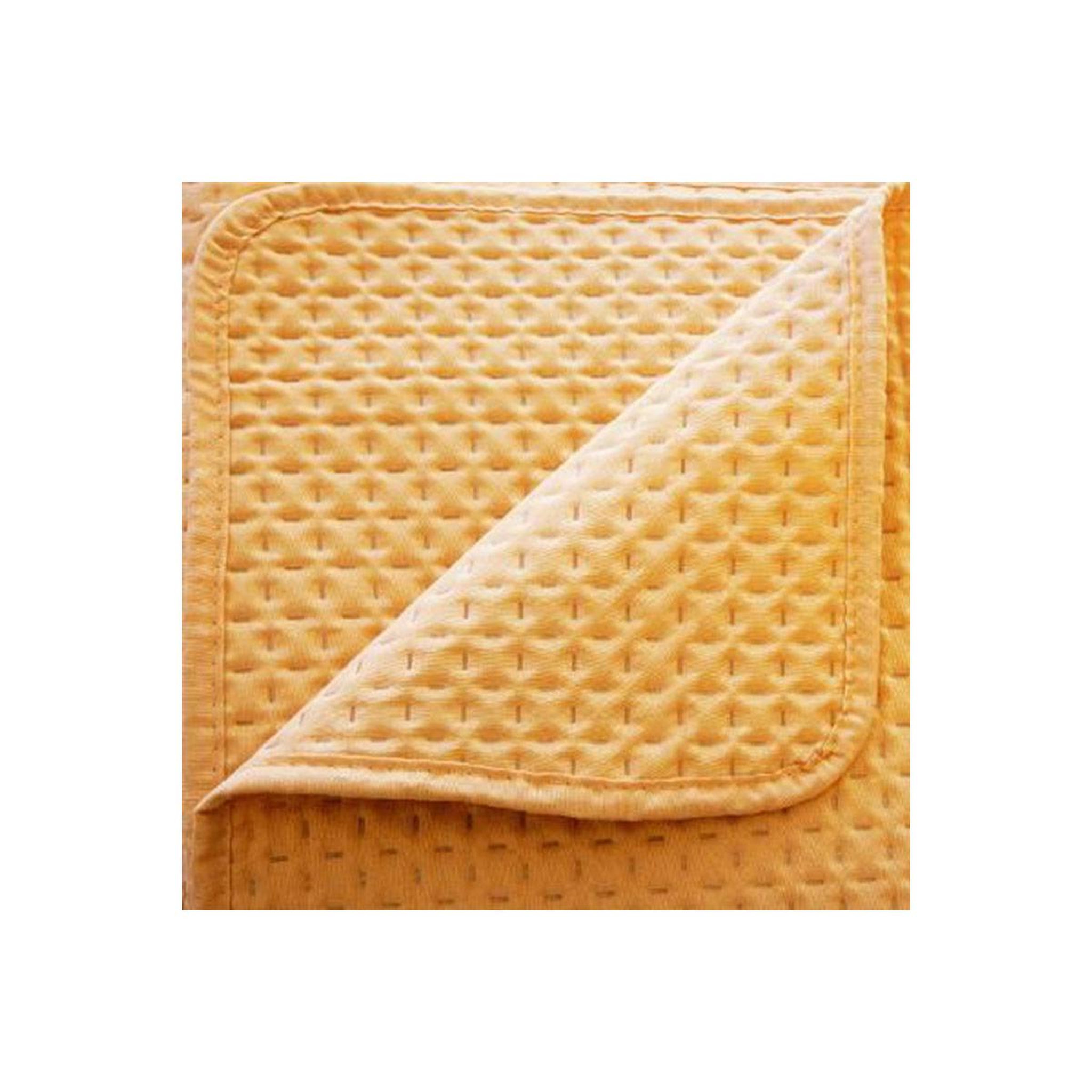 Voir la diapositive 5 : ATMOSPHERA Dessus de lit & 2 taies  dolce  240x260cm ocre