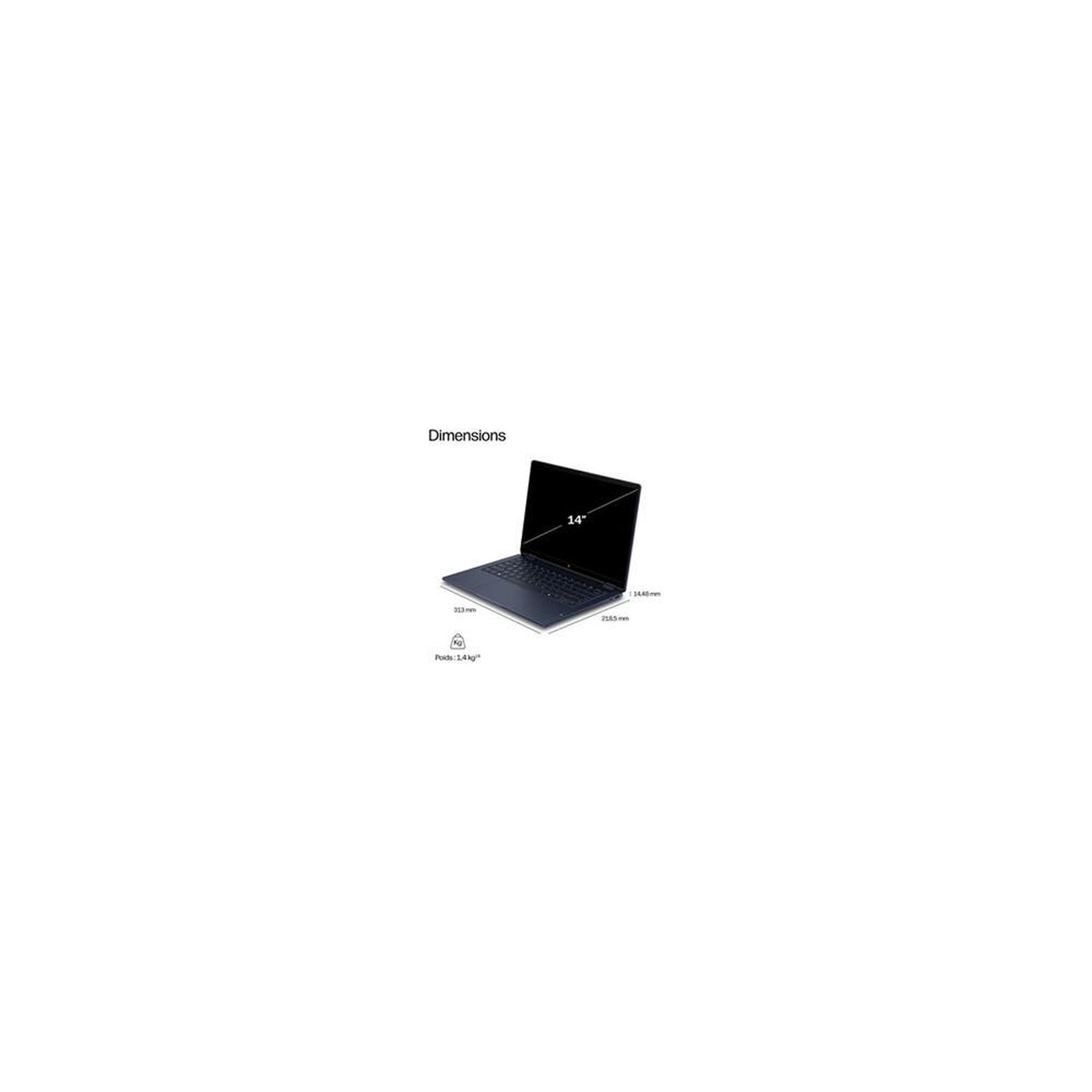 Voir la diapositive 3 : HP PC portable HP OmniBook X Flip NG AI PC 14-kc0024nfx 14  Copilot+ PC AMD Ryzen™ AI 7 24 Go RAM 512 Go SSD Bleu