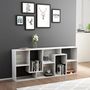 Voir la diapositive 3 : VIDAXL Bibliotheque Blanc brillant 67x24x161 cm Bois d'ingenierie