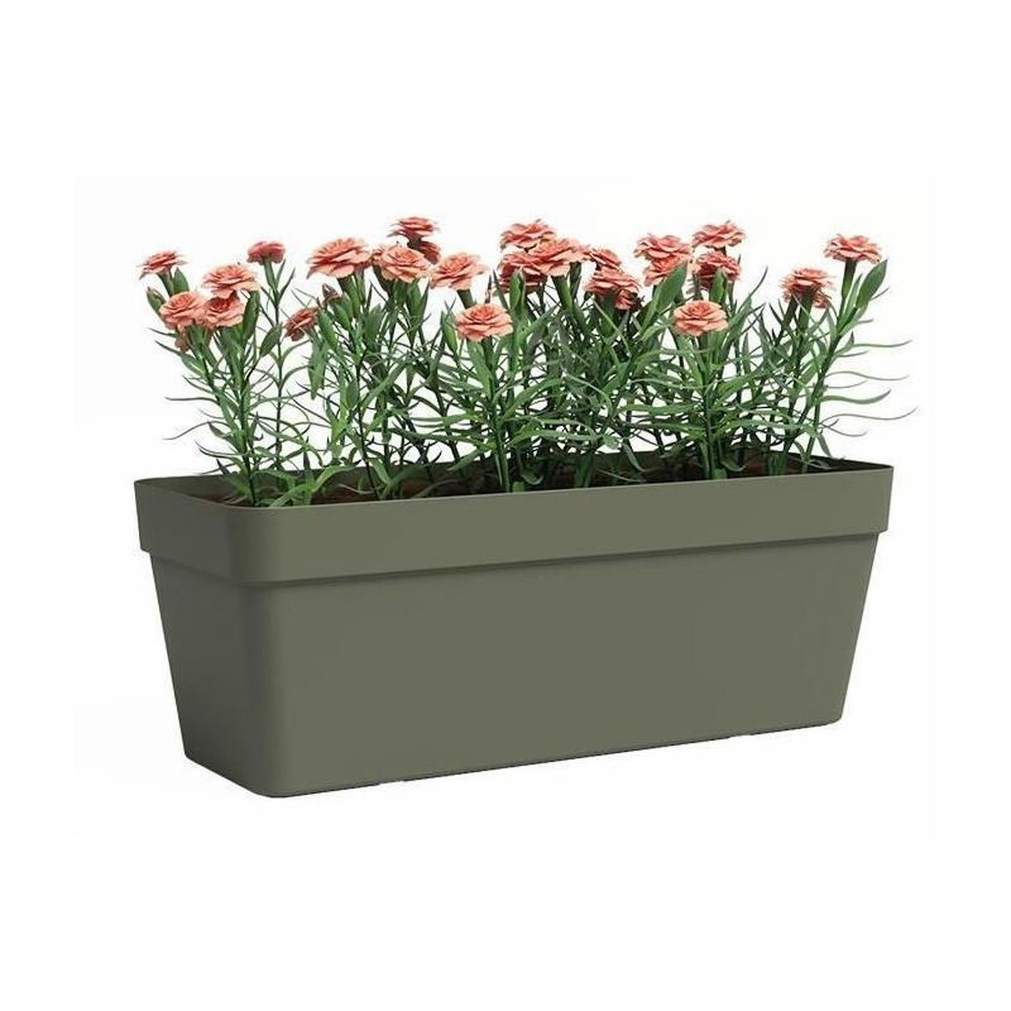 Voir la diapositive 2 : ARTEVASI Jardiniere - ARTEVASI - Capri - Plastique - Rectangulaire - Vert sec - 12,5 l