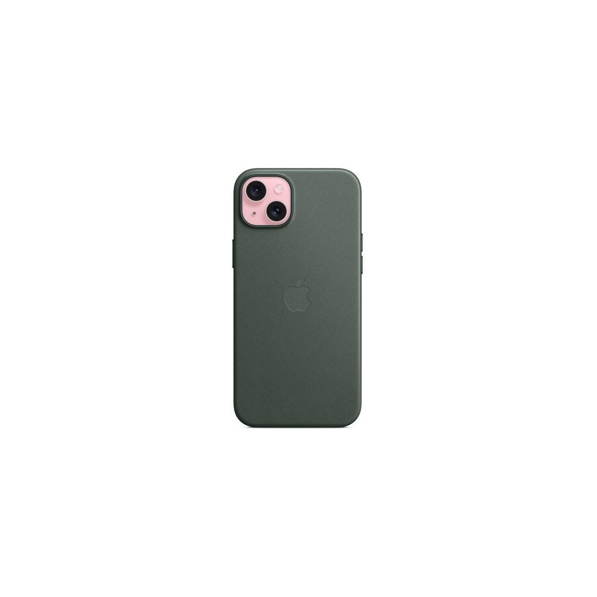 Voir la diapositive 2 : APPLE Coque iPhone 15 Plus MagSafe tissu Chene vert