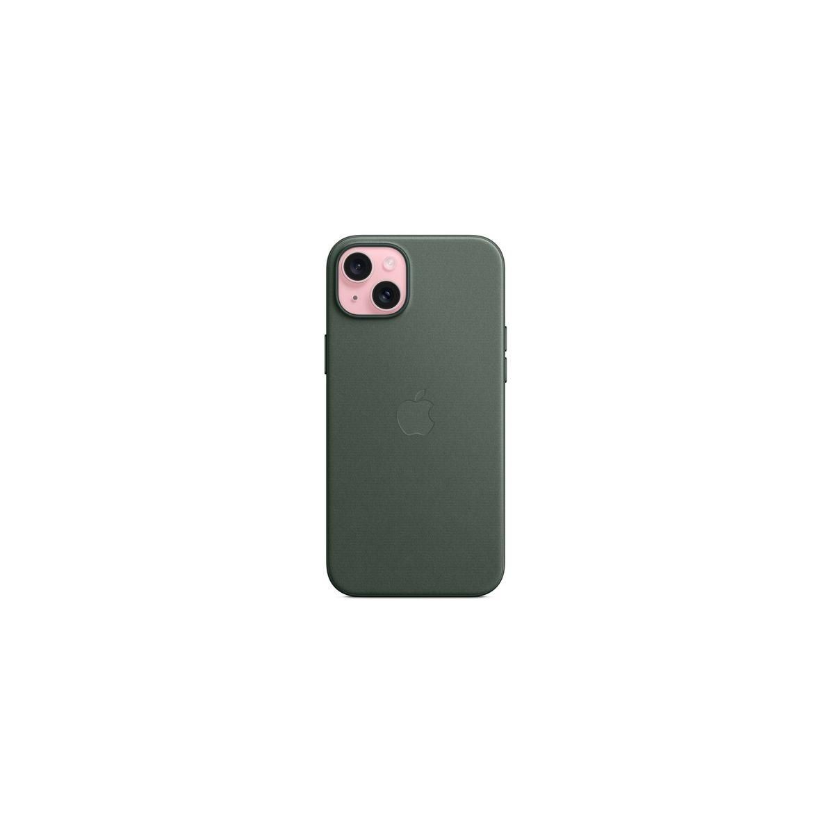 APPLE Coque iPhone 15 Plus MagSafe tissu Chene vert