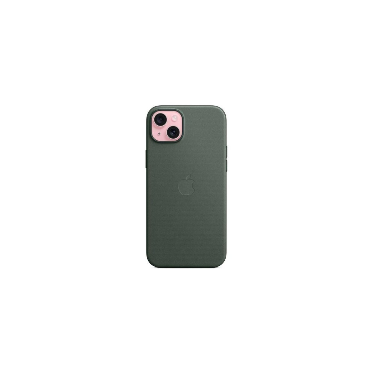 APPLE Coque iPhone 15 Plus MagSafe tissu Chene vert