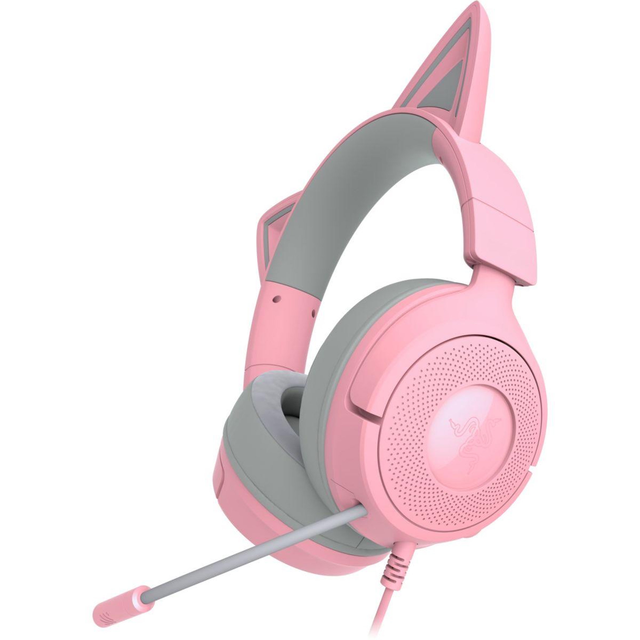 Voir la diapositive 2 : Razer Casque gamer KRAKEN KITTY V3 X QUARTZ