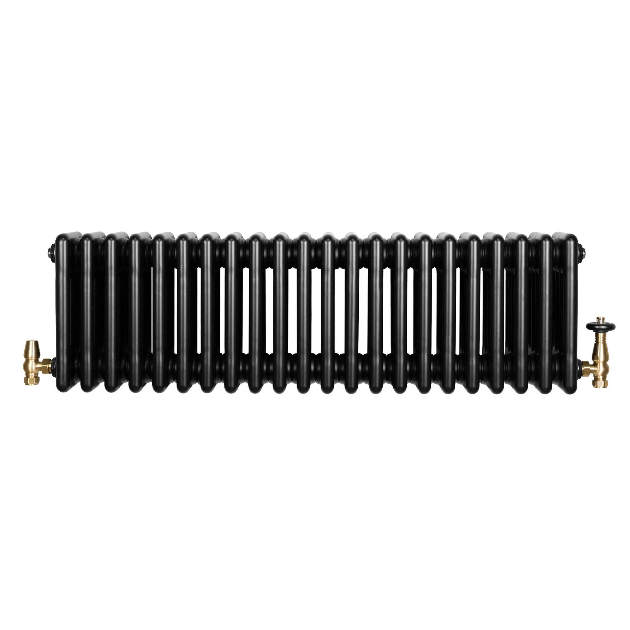 Voir la diapositive 2 : MONSTERSHOP Radiateur traditionnel à 4 colonnes & vannes - 300 x 1010 mm