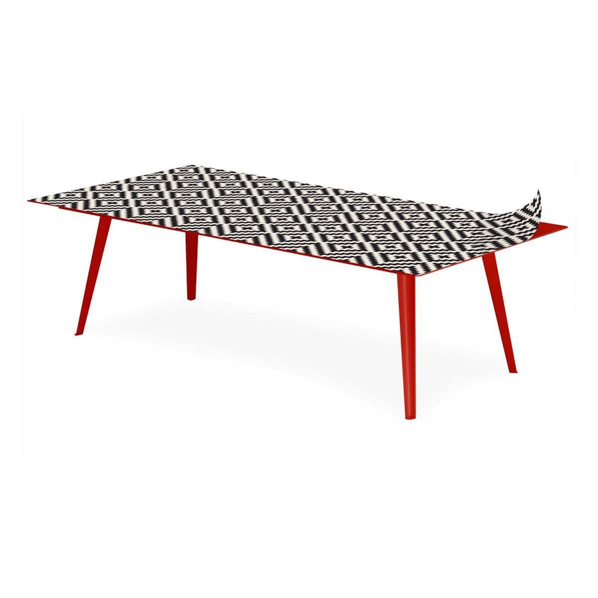 Paris Prix Table Basse 1 Cover  Contraste I  120cm Rouge