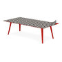 Voir la diapositive 1 : Paris Prix Table Basse 1 Cover  Contraste I  120cm Rouge