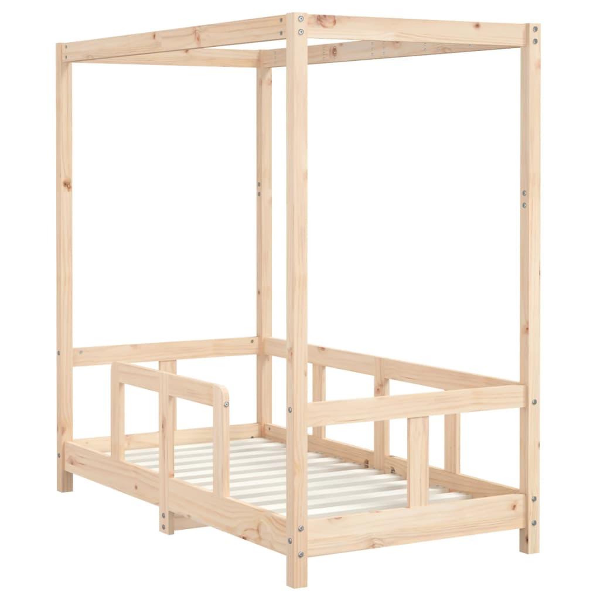 Voir la diapositive 3 : VIDAXL Cadre de lit pour enfant 70x140 cm bois de pin massif