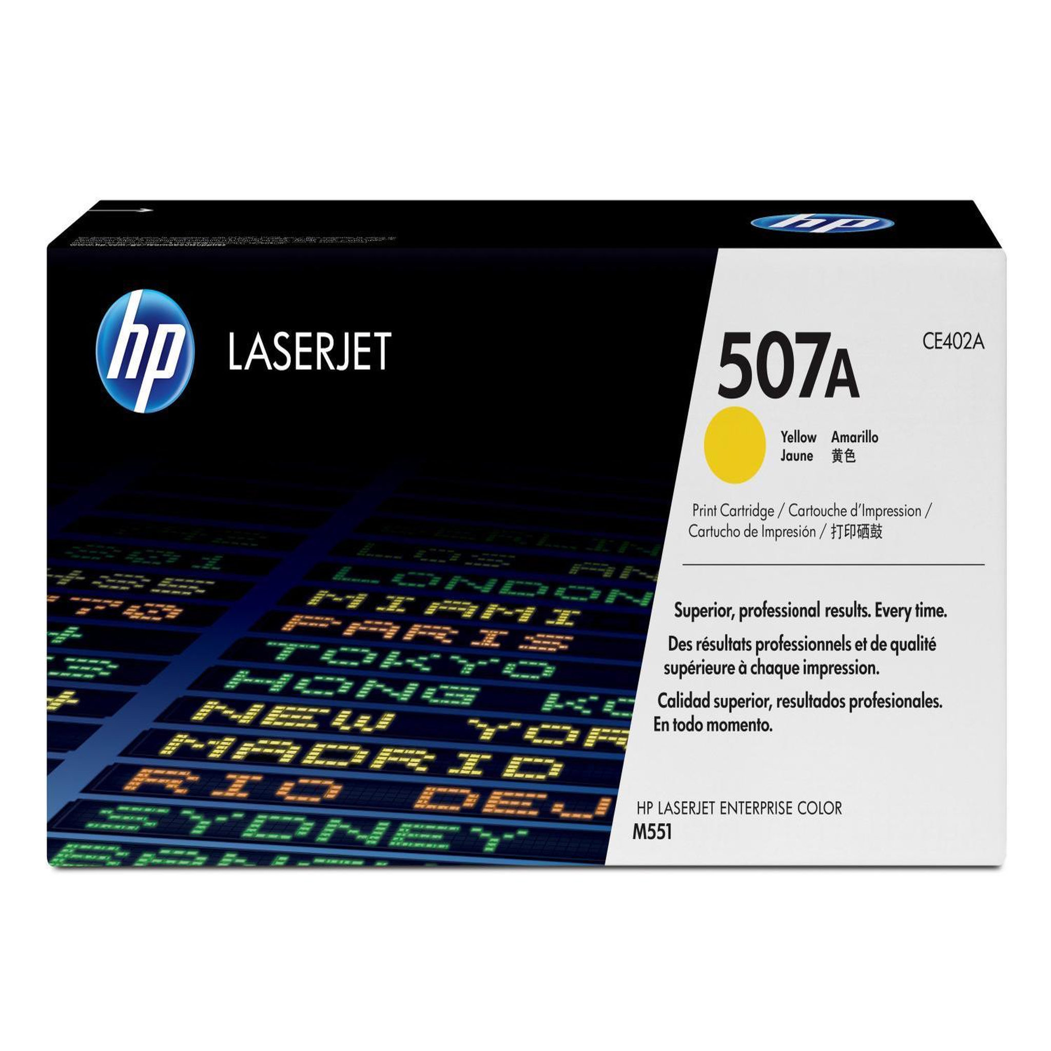 Voir la diapositive 2 : HP HP 507A Toner Jaune authentique CE402A
