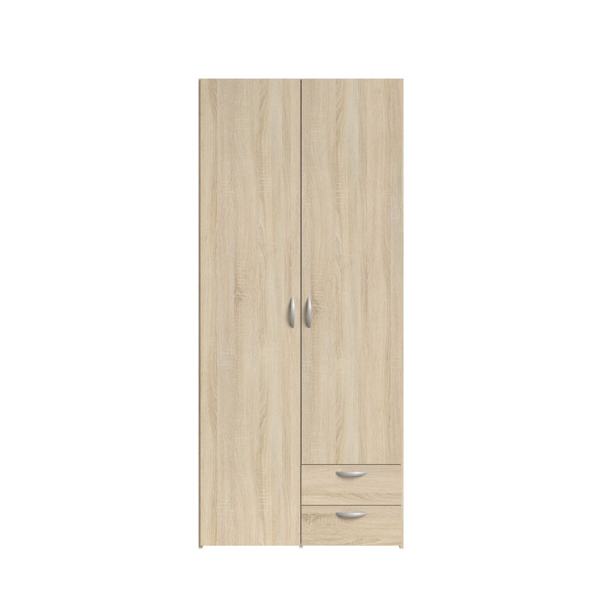 Armoire 2 portes 2 tiroirs L81cm DAISY
