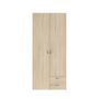 Voir la diapositive 2 : Armoire 2 portes 2 tiroirs L81cm DAISY