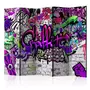 Paris Prix Paravent 5 Volets  Purple Graffiti  172x225cm
