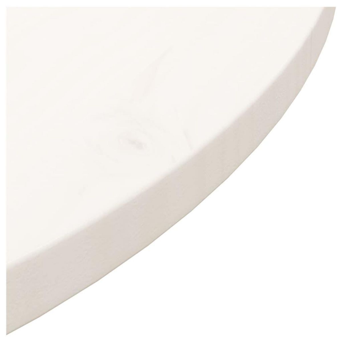 VIDAXL Dessus de table Blanc Ø70x2,5 cm Bois de pin massif