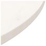 Voir la diapositive 4 : VIDAXL Dessus de table Blanc Ø70x2,5 cm Bois de pin massif