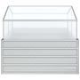 Voir la diapositive 4 : VIDAXL Lit sureleve de jardin avec serre 100x100x85 cm Argente