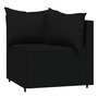 Voir la diapositive 4 : VIDAXL Salon de jardin 3 pcs avec coussins Noir Resine tressee