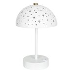 Atmosphera Kids Lampe à Poser Champignon  Étoiles  26cm Blanc