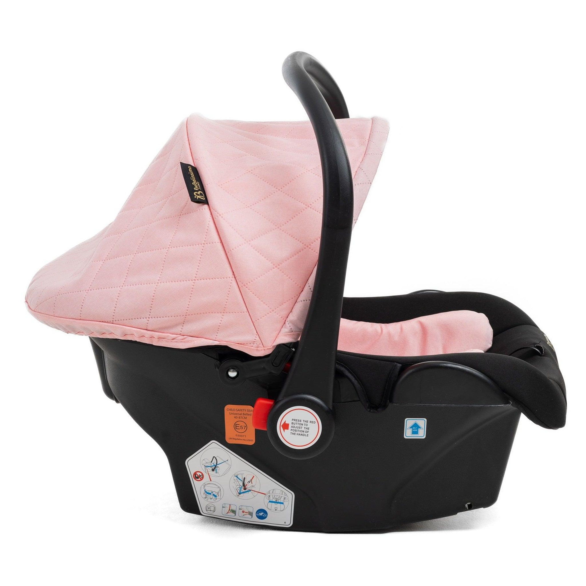 Voir la diapositive 6 : BEBELISSIMO Poussette combinée trio 3 en 1 - siège auto 0+ IRIS – nacelle