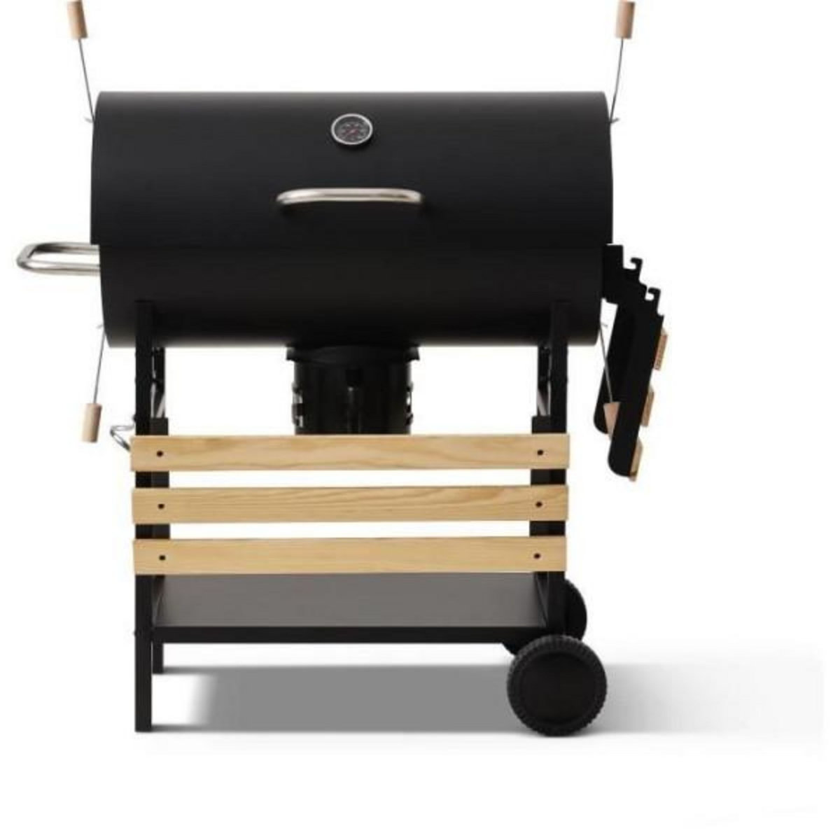AAAAA Barbecue a charbon - COOKING BOX - MIKE EVOLUTION - 142 X 57 X 112 cm - Noir