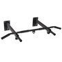 Voir la diapositive 1 : HOMCOM Barre de traction barre de Fitness fixation murale support sac de frappe ou sangles TRX intégré charge max. 150 Kg acier noir