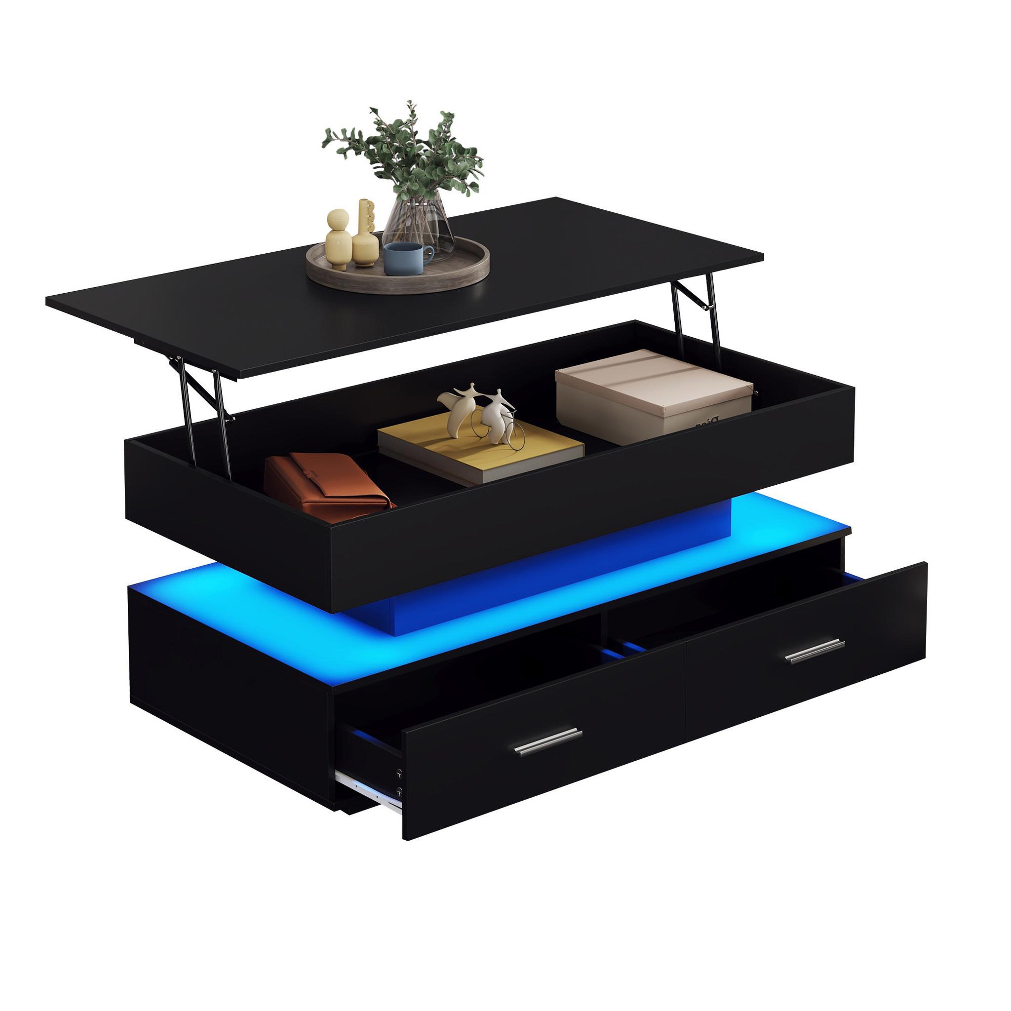 MERAX Table basse. Coloris disponibles : Noir, Blanc