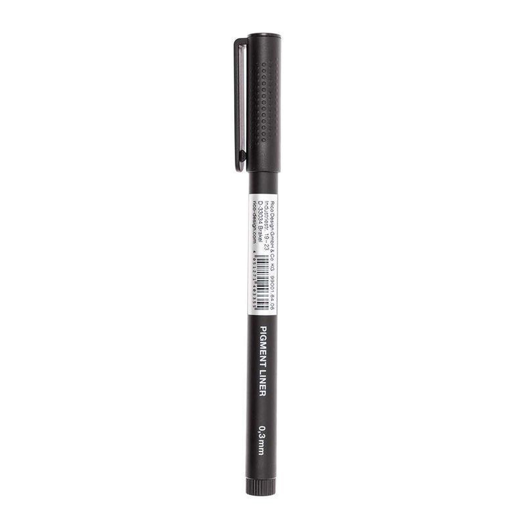 Voir la diapositive 2 : RICO DESIGN Feutre pigmenté noir 0,3 mm