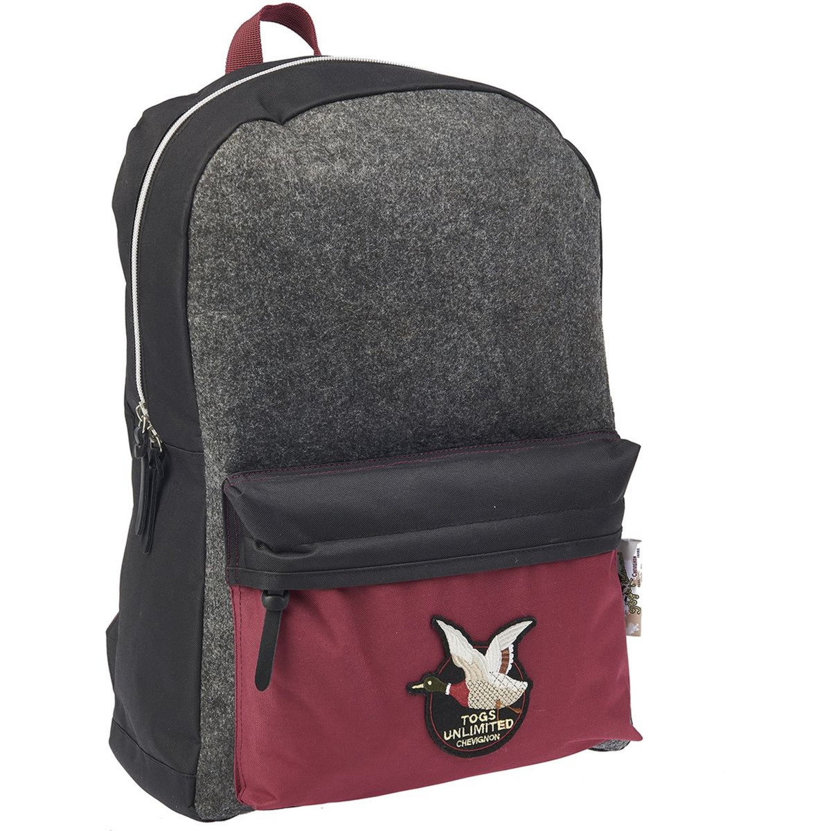 CHEVIGNON Sac à dos 1 compartiment gris et rouge 