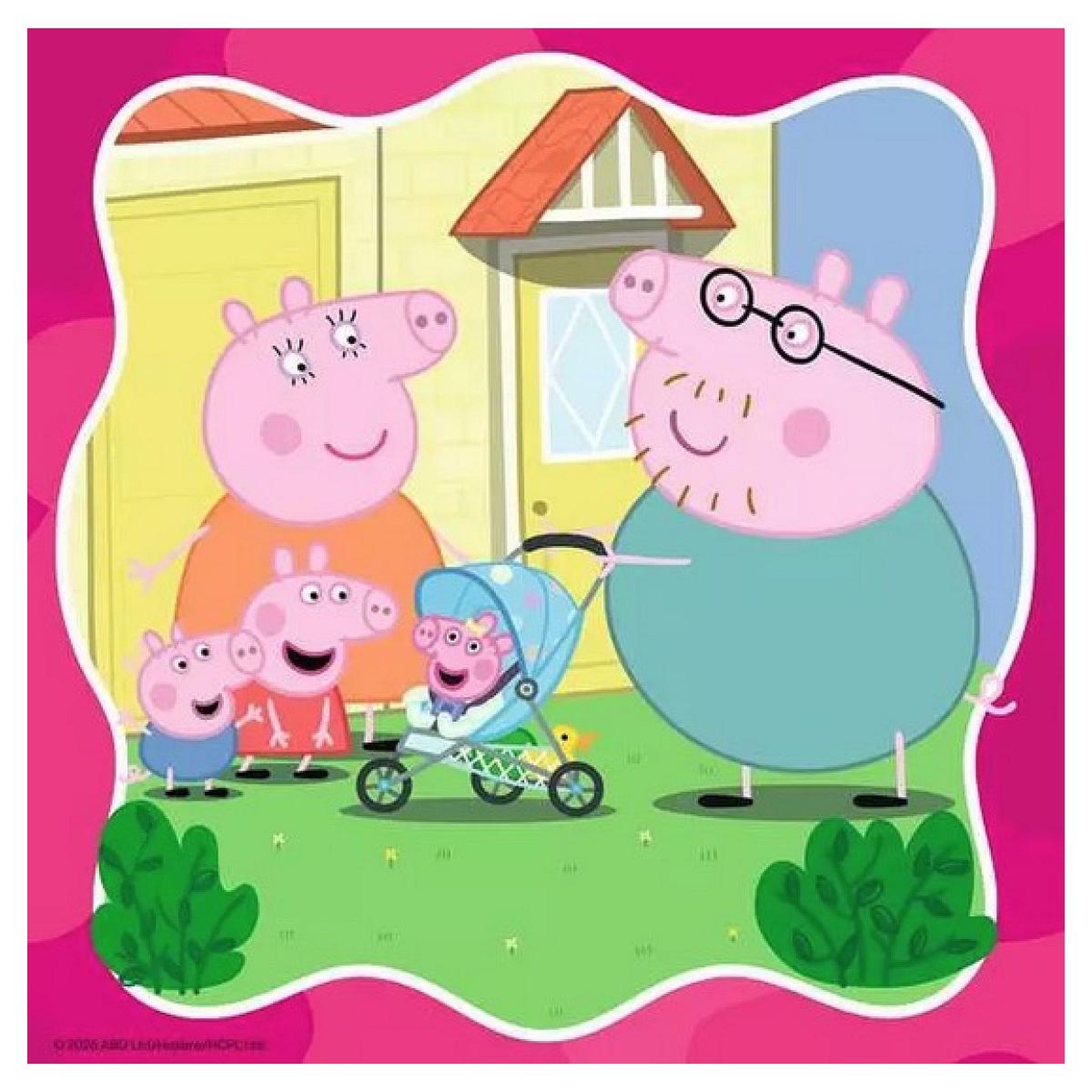 Voir la diapositive 4 : RAVENSBURGER Puzzle 3x49 pieces La famille d abord Peppa Pig