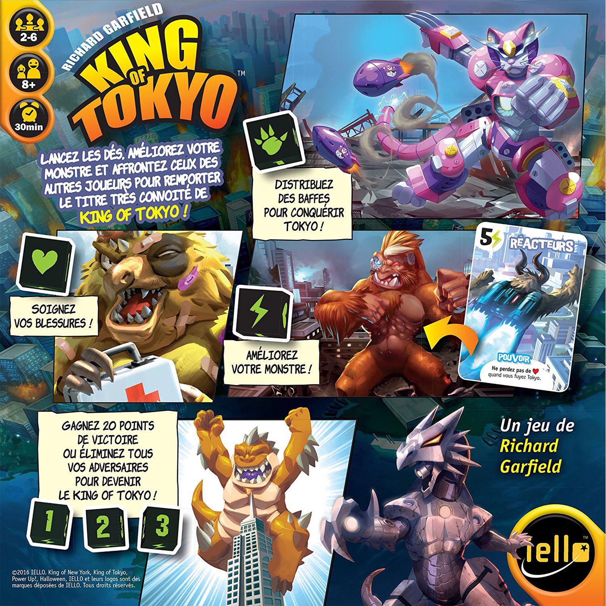 Voir la diapositive 3 : Iello King of Tokyo Edition 2016