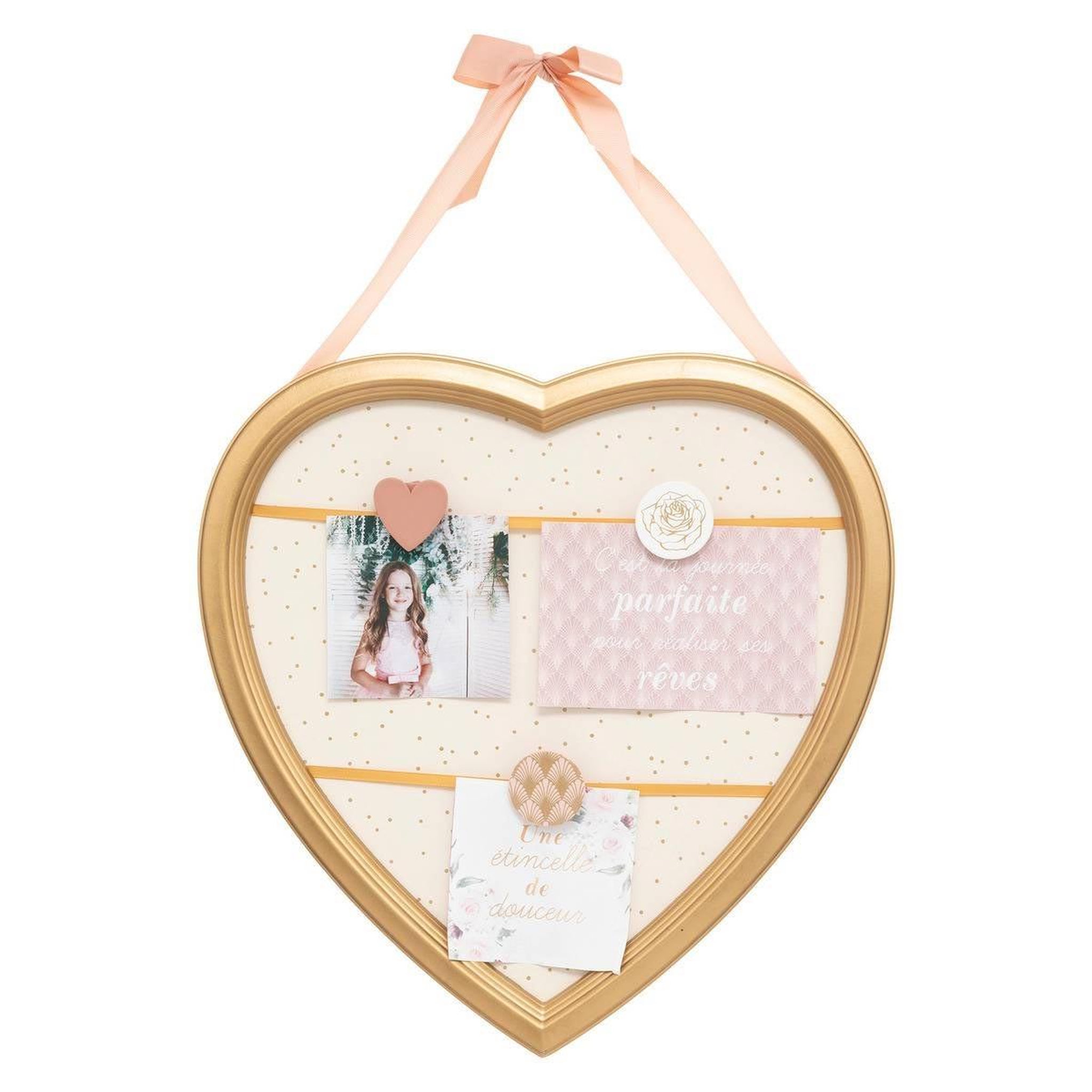 Atmosphera Kids Pêle-mêle cœur enfant  il était une fois  38cm or