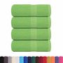 Voir la diapositive 2 : VIDAXL Serviettes de visage 4 pcs vert pomme 30x30 cm 100% coton