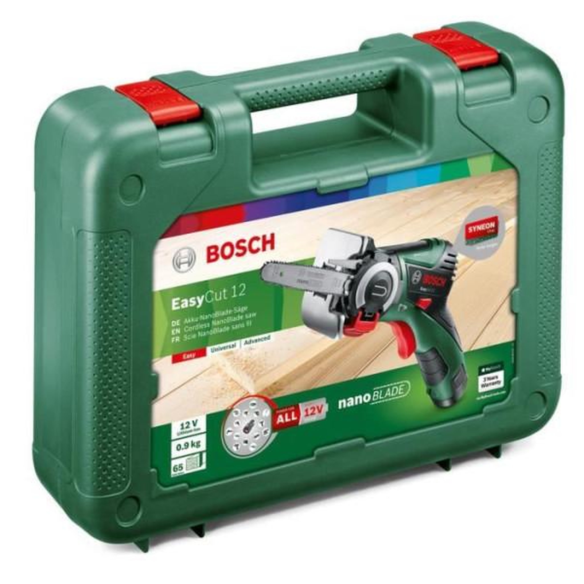 Voir la diapositive 2 : BOSCH Scie coupe droite sans-fil bosch - easycut 12 - lame nanoblade bois - batterie 12v-2,5ah